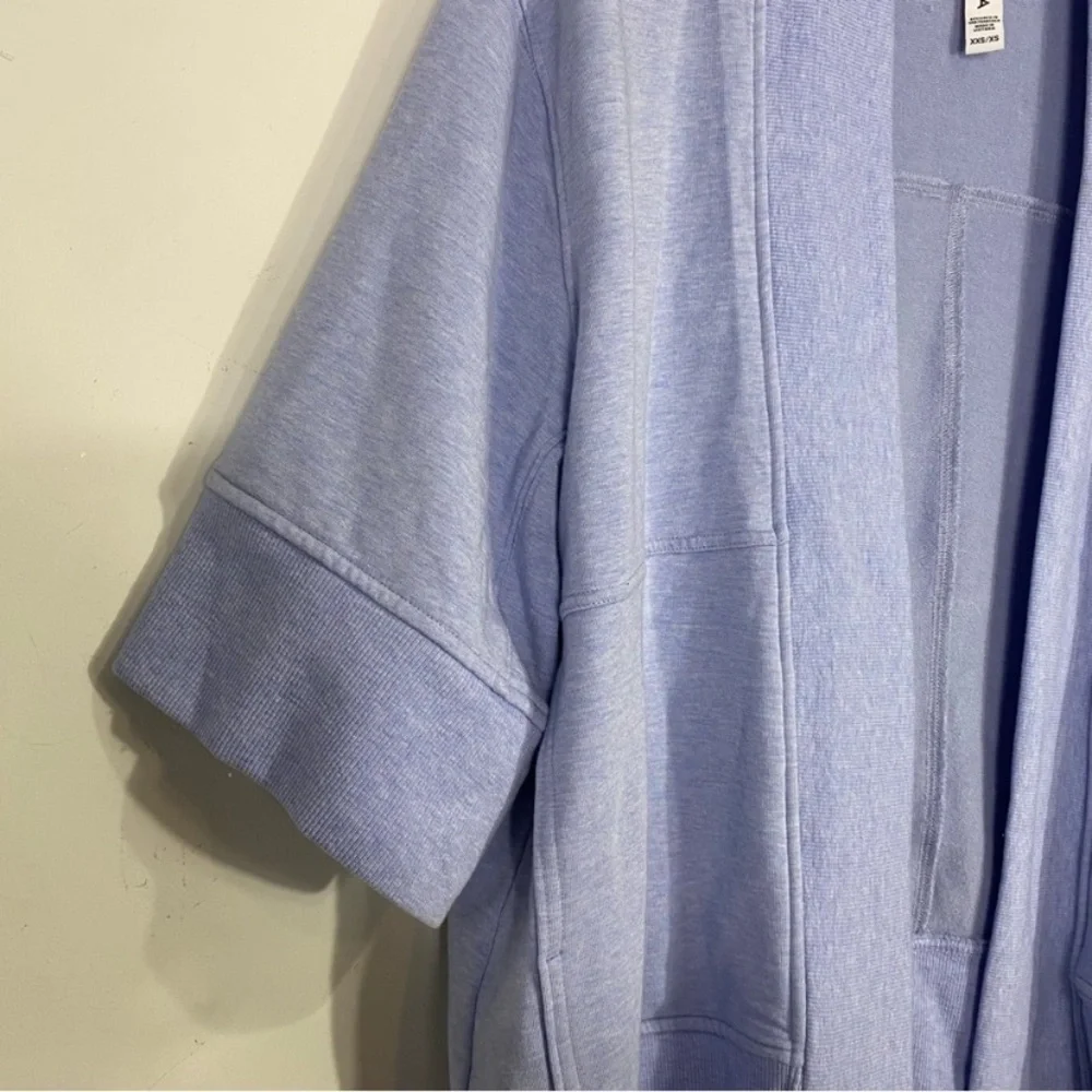 ATHLETA Lotus Wrap Cardigan Blue Heather XXS / XS